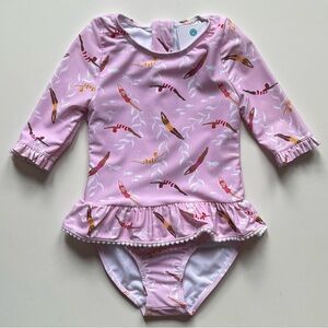 Snapper Rock Girls Diving Diva Skirt Surf Suit - 3-4Y